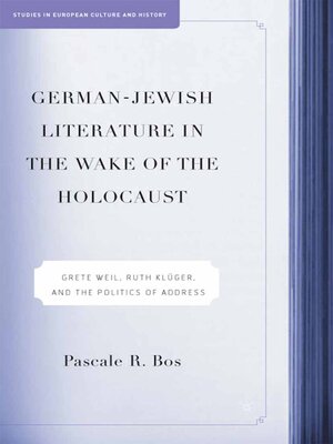 cover image of German-Jewish Literature in the Wake of the Holocaust